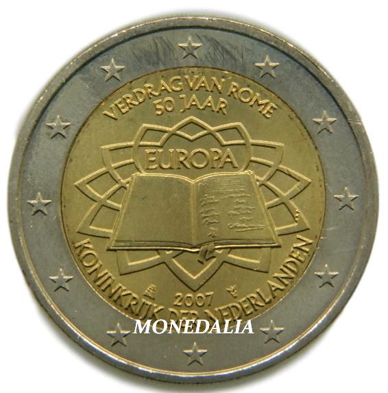 2007 HOLANDA 2 EURO TRATADO DE ROMA Monedalia Es