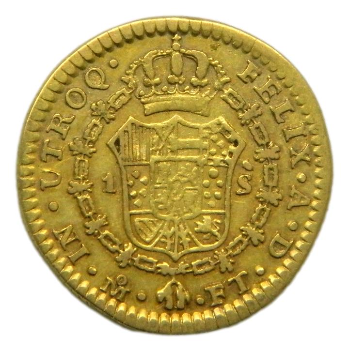 1801 FT - CARLOS IV - 1 ESCUDO - MEXICO - ORO