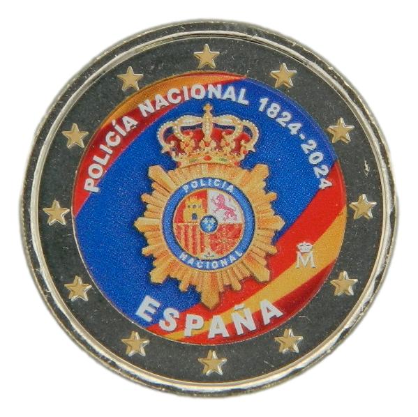 2024 - ESPAÑA - 2 EUROS - POLICIA - COLOR 4