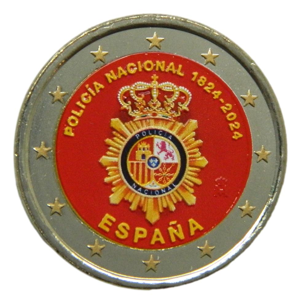 2024 - ESPAÑA - 2 EUROS - POLICIA - COLOR 2